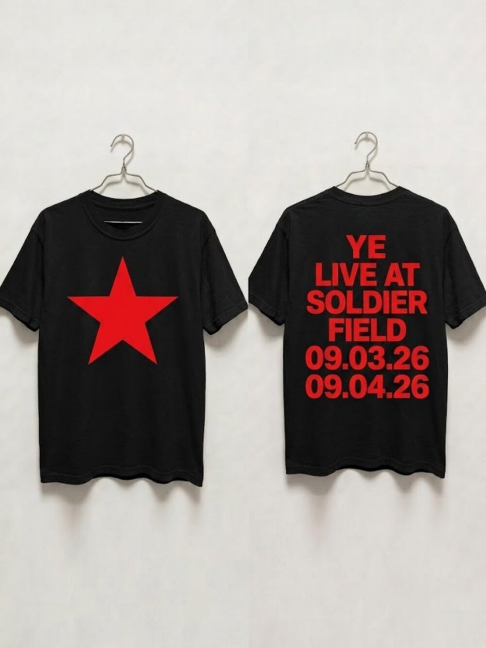 Kanye West YE Live At Soldier Field 2026 T-shirt